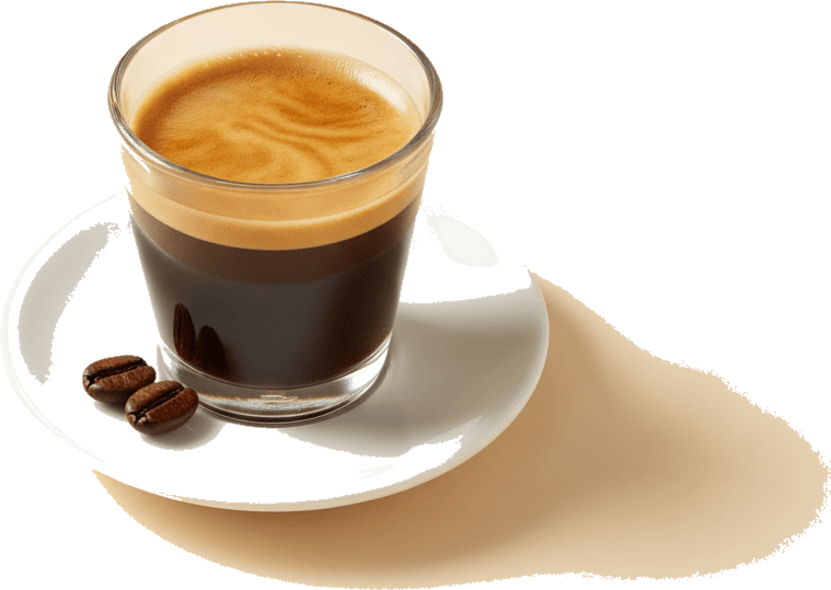 Espresso serré à la crème dorée